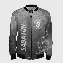 Бомбер мужской Sabaton - grey gradient вертикально, цвет: 3D-черный