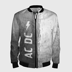 Бомбер мужской AC DC - grey gradient по-вертикали, цвет: 3D-черный