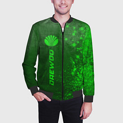 Бомбер мужской Daewoo - green gradient по-вертикали, цвет: 3D-черный — фото 2