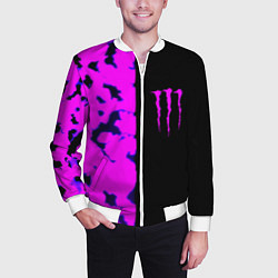Бомбер мужской Monster energy neon camo, цвет: 3D-белый — фото 2