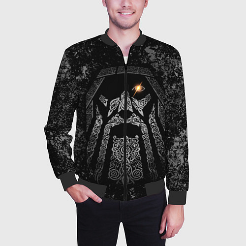 Мужской бомбер Всеотец Один / 3D-Черный – фото 3