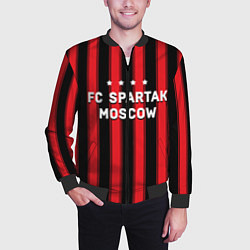 Бомбер мужской FC Spartak Moscow 1922, цвет: 3D-черный — фото 2