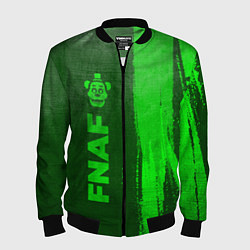 Бомбер мужской FNAF - green gradient по-вертикали, цвет: 3D-черный