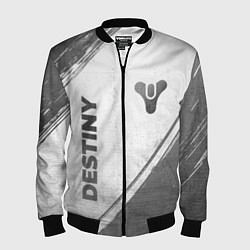 Бомбер мужской Destiny - white gradient вертикально, цвет: 3D-черный