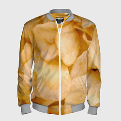 Бомбер мужской Чипсы текстура, цвет: 3D-меланж