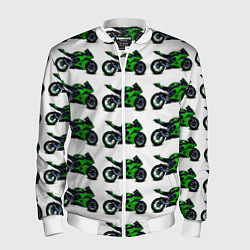 Мужской бомбер Motorbike green