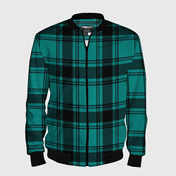 Бомбер мужской Checkered dark blue, цвет: 3D-черный