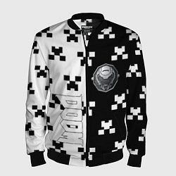 Мужской бомбер Doom x minecraft pattern