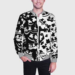 Бомбер мужской Doom x Marshmello pattern, цвет: 3D-меланж — фото 2