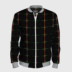 Бомбер мужской Color black orange green crosses, цвет: 3D-меланж