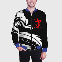 Бомбер мужской Doom dragon steel, цвет: 3D-синий — фото 2