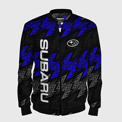 Бомбер мужской Субару - blue, цвет: 3D-черный