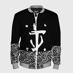 Бомбер мужской Doom геометрия линии, цвет: 3D-меланж