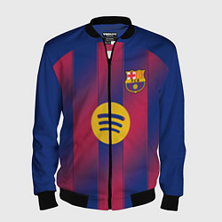Бомбер мужской Барселона домашняя форма 2025 2026, цвет: 3D-черный