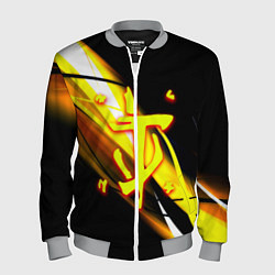 Бомбер мужской Doom геометрия из полос, цвет: 3D-меланж