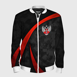 Бомбер мужской Федерация бокса - камуфляж, цвет: 3D-белый