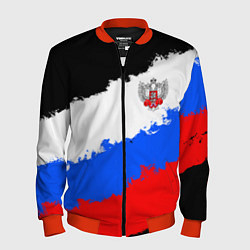 Бомбер мужской Федерация бокса России - триколор, цвет: 3D-красный