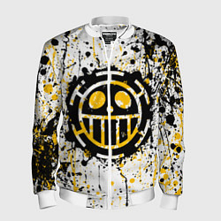 Бомбер мужской Пираты сердца - Ван Пис, цвет: 3D-белый