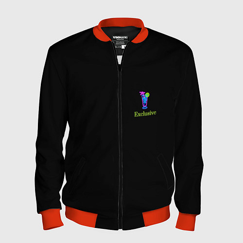 Мужской бомбер Exclusive / 3D-Красный – фото 1