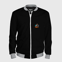 Бомбер мужской Motocross mountains, цвет: 3D-меланж