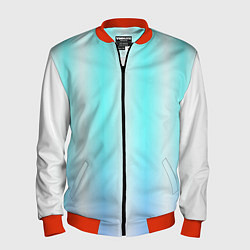 Бомбер мужской Neon white blue lines, цвет: 3D-красный