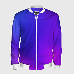 Бомбер мужской Color multicolored gradient, цвет: 3D-белый