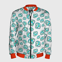 Бомбер мужской Бриллианты, цвет: 3D-красный