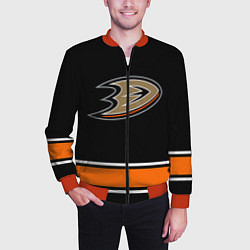 Бомбер мужской Anaheim Ducks Selanne, цвет: 3D-красный — фото 2