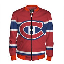 Бомбер мужской Montreal Canadiens, цвет: 3D-красный