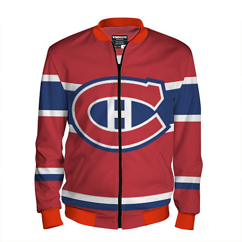 Мужской бомбер Montreal Canadiens / 3D-Красный – фото 1