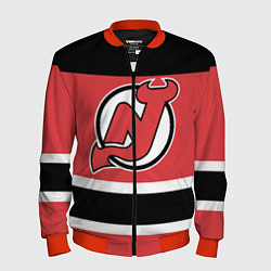 Бомбер мужской New Jersey Devils, цвет: 3D-красный
