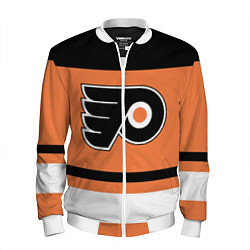Бомбер мужской Philadelphia Flyers, цвет: 3D-белый