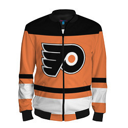 Бомбер мужской Philadelphia Flyers, цвет: 3D-черный