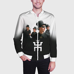 Бомбер мужской Пикник, цвет: 3D-белый — фото 2