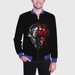 Бомбер мужской Pirate Station: Love, цвет: 3D-синий — фото 2