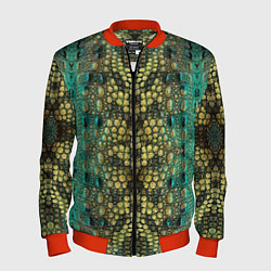 Бомбер мужской Крокодил, цвет: 3D-красный