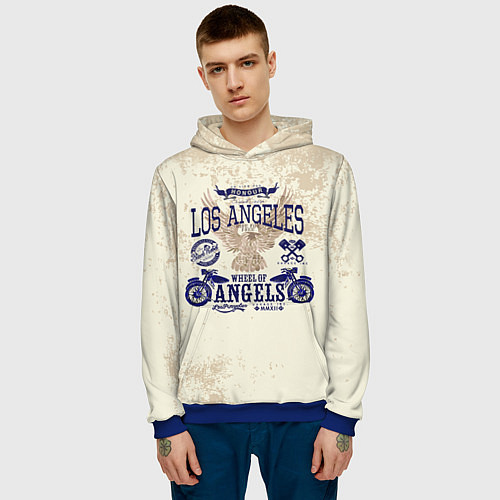 Мужская толстовка Moto t-shirt 1 / 3D-Синий – фото 3