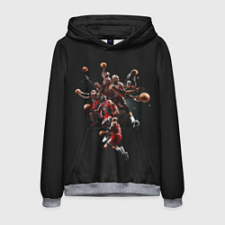 Толстовка-худи мужская Michael Jordan Style, цвет: 3D-меланж