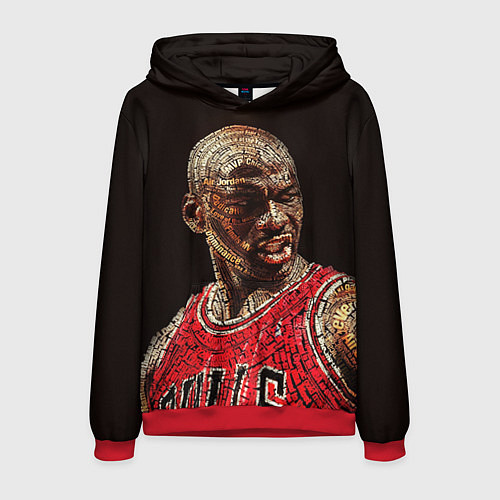 Мужская толстовка Michael Jordan / 3D-Красный – фото 1