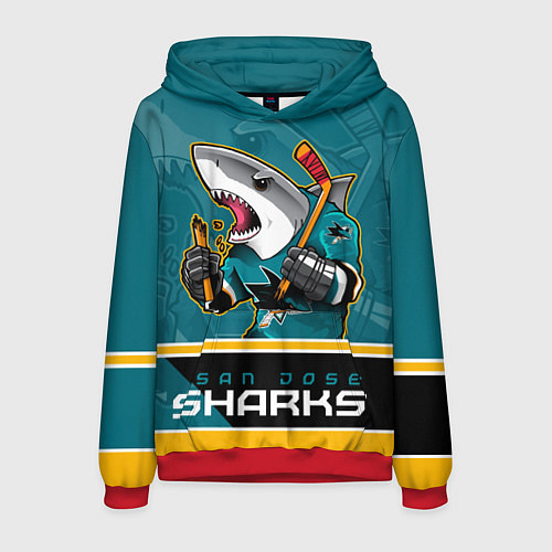 Мужская толстовка San Jose Sharks / 3D-Красный – фото 1