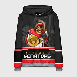 Толстовка-худи мужская Ottawa Senators, цвет: 3D-меланж