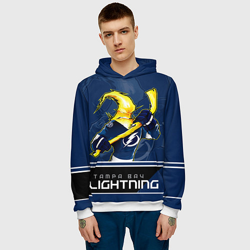 Мужская толстовка Bay Lightning / 3D-Белый – фото 3