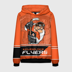 Толстовка-худи мужская Philadelphia Flyers, цвет: 3D-черный