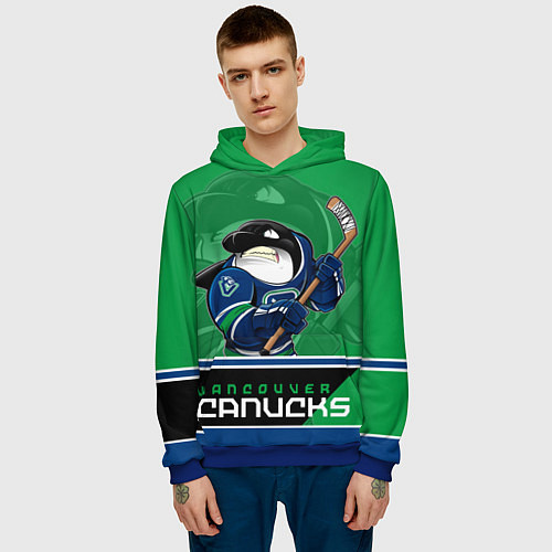 Мужская толстовка Vancouver Canucks / 3D-Синий – фото 3
