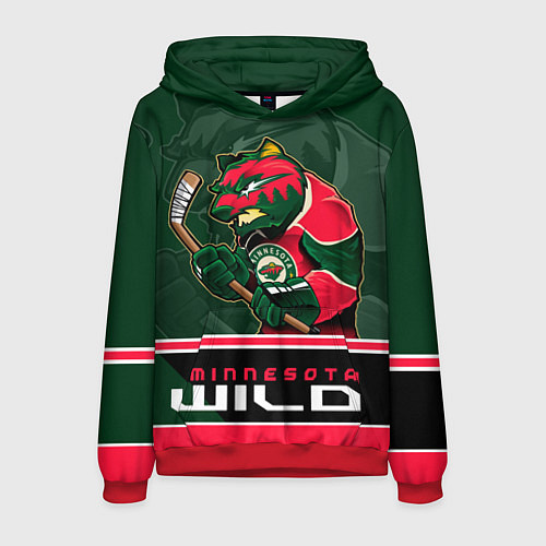 Мужская толстовка Minnesota Wild / 3D-Красный – фото 1