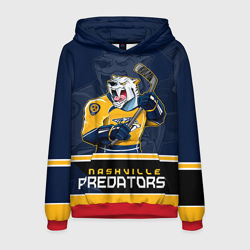 Мужская толстовка Nashville Predators / 3D-Красный – фото 1