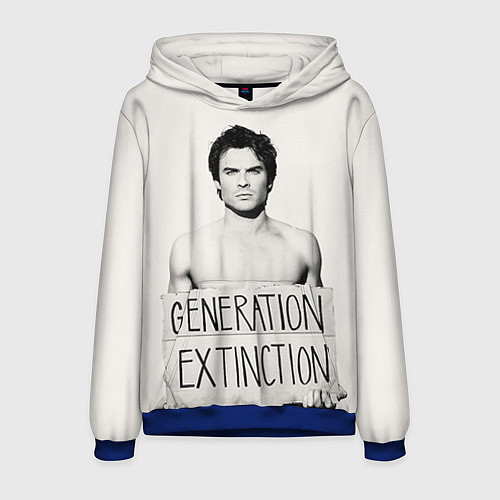 Мужская толстовка Generation Extinction / 3D-Синий – фото 1
