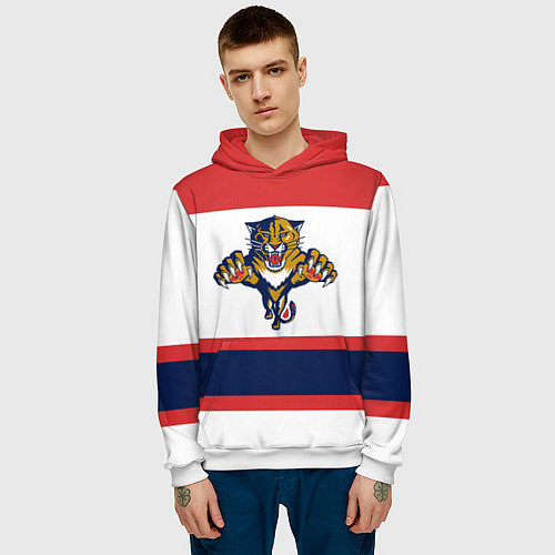 Мужская толстовка Florida Panthers / 3D-Белый – фото 3