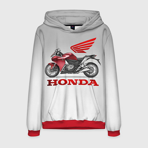 Мужская толстовка Honda 2 / 3D-Красный – фото 1