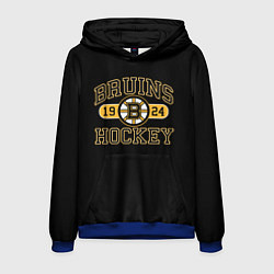 Толстовка-худи мужская Boston Bruins: Est.1924, цвет: 3D-синий